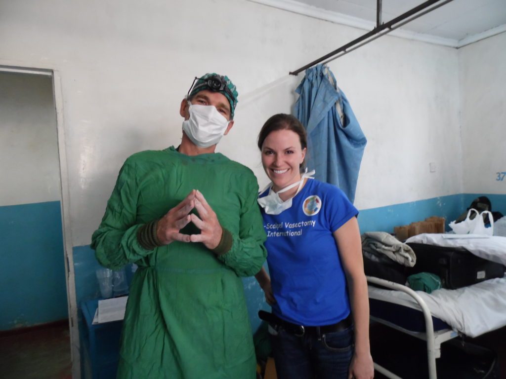 Dr John Curington and Alison Stein in Kisumu Kenya