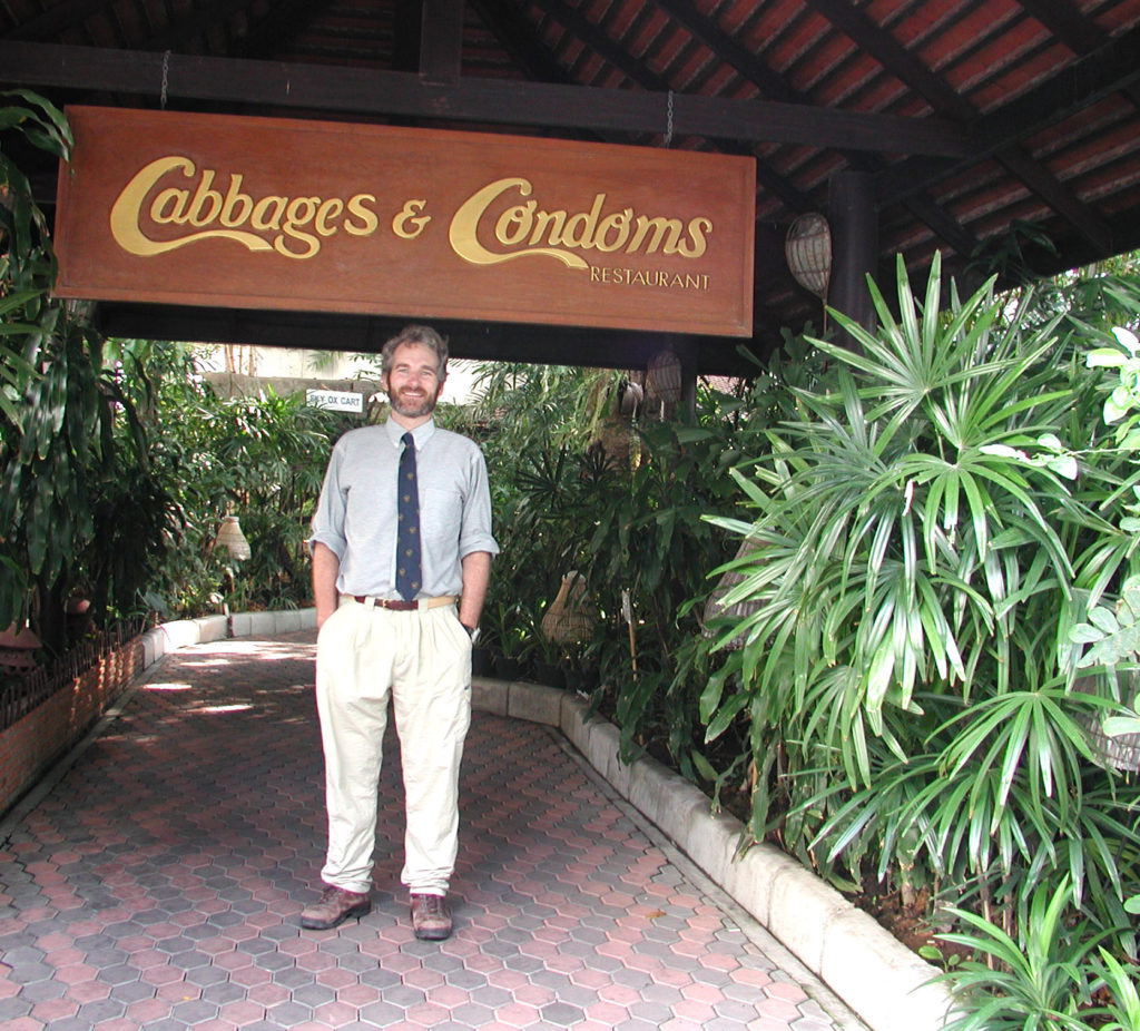 John Curington MD in Thailand at Cabbages and Condoms