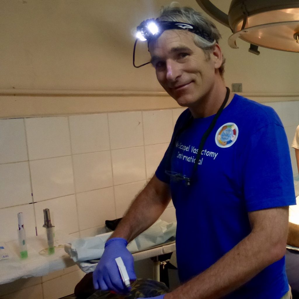 Dr. John Curington in the OR at Sacred Heart Hospital in the Philippines